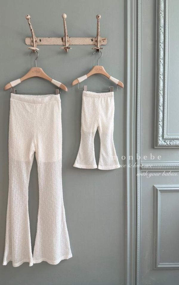 母女系列 春季薄款版型好看喇叭褲 