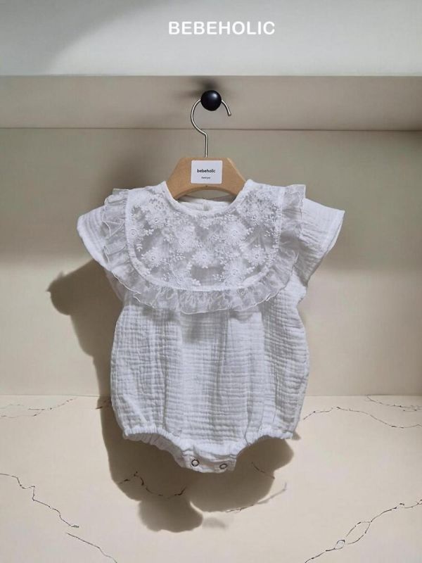 波林小清新幾何連身裝 Bebe holic Korea,韓國童裝,韓國Bebe holic,奶茶系寶寶,女寶穿搭