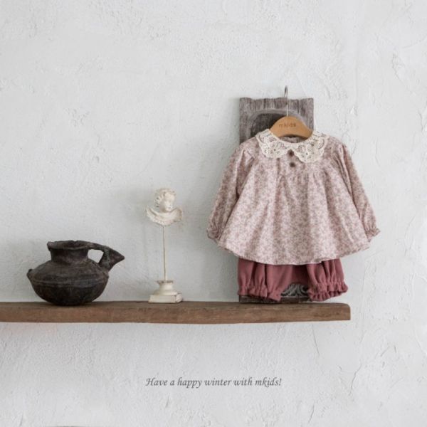 田園小碎花套裝 