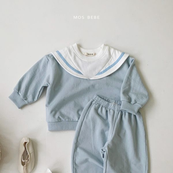 水手服翻領設計 寶寶套裝 