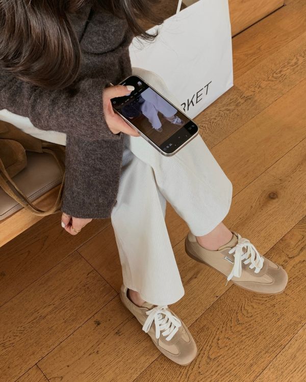 Comfor Sneakers 韓國拿鐵色德訓鞋日常百搭 sketch in love,韓國女鞋推薦,