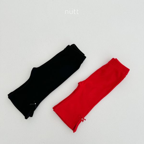 直紋蝴蝶結設計喇叭褲 