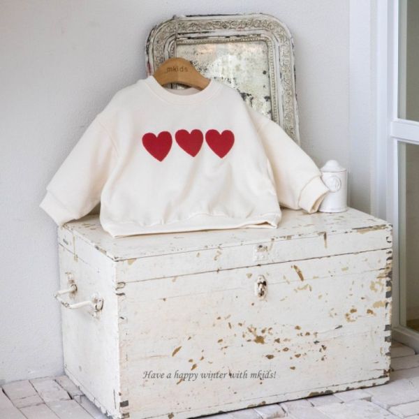 心心念念長袖上衣 愛心上衣,姊妹裝,韓國童裝,laurababy