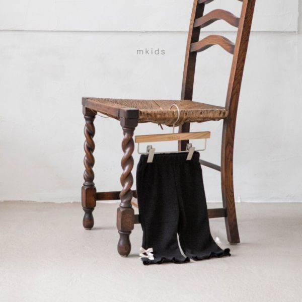 愛麗絲雙蝴蝶結棉質喇叭褲 