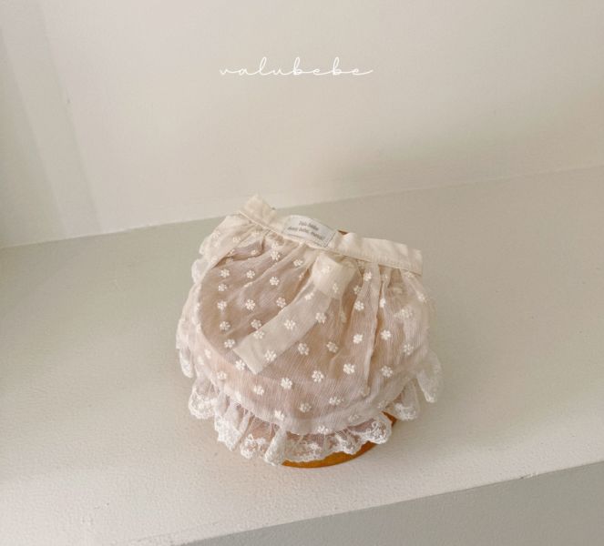 Bebe-蕾絲小花綁帶棉裙 層次搭配 可愛配件 
