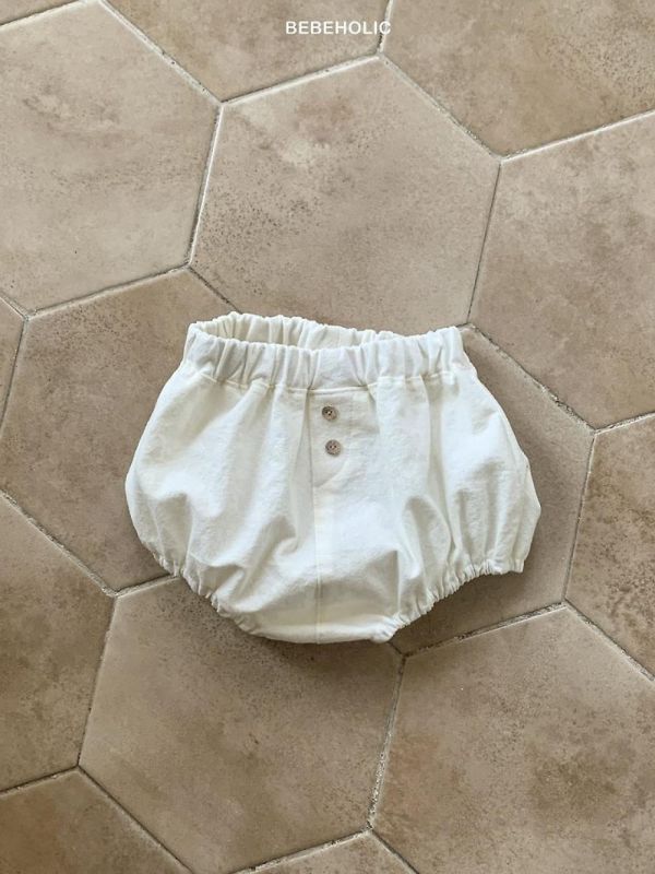 寶寶鈕扣格紋屁屁褲 寶寶包屁褲 Bebe holic Korea,韓國童裝,韓國Bebe holic,奶茶系寶寶,女寶穿搭