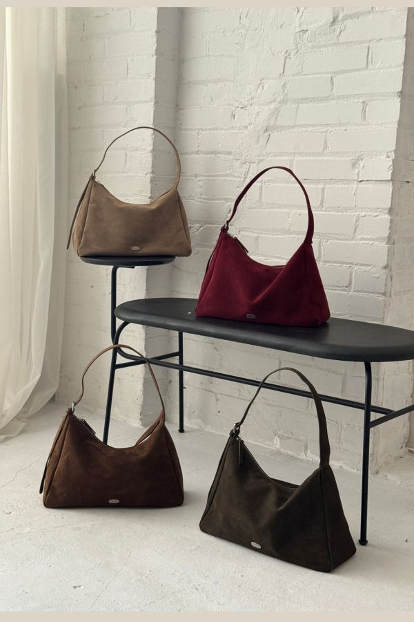 Arden Bag 單肩牛皮絨面革(附小包) 