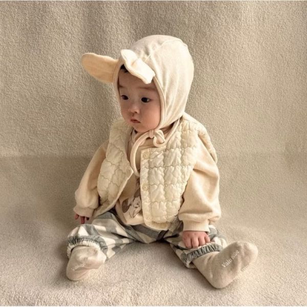 現貨 ᴠᴀʟᴜ ʙᴇʙᴇ 熊耳帽 綁帶帽 laurababy