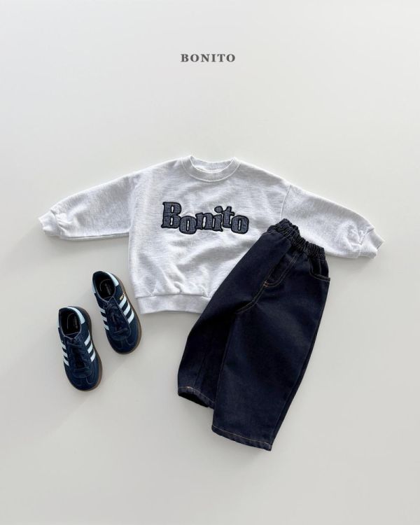 親子裝系列 品牌春款長袖上衣大學T Bonito,韓國親子裝