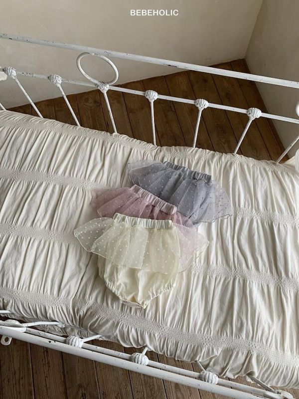 雪點寶寶包屁紗裙 Bebe holic Korea,韓國童裝,韓國Bebe holic,奶茶系寶寶,女寶穿搭