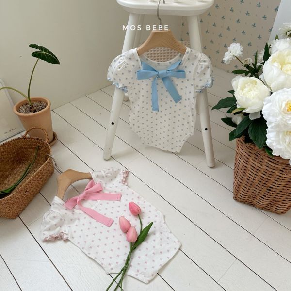 碎花蝴蝶結領口包屁衣 姊妹裝 