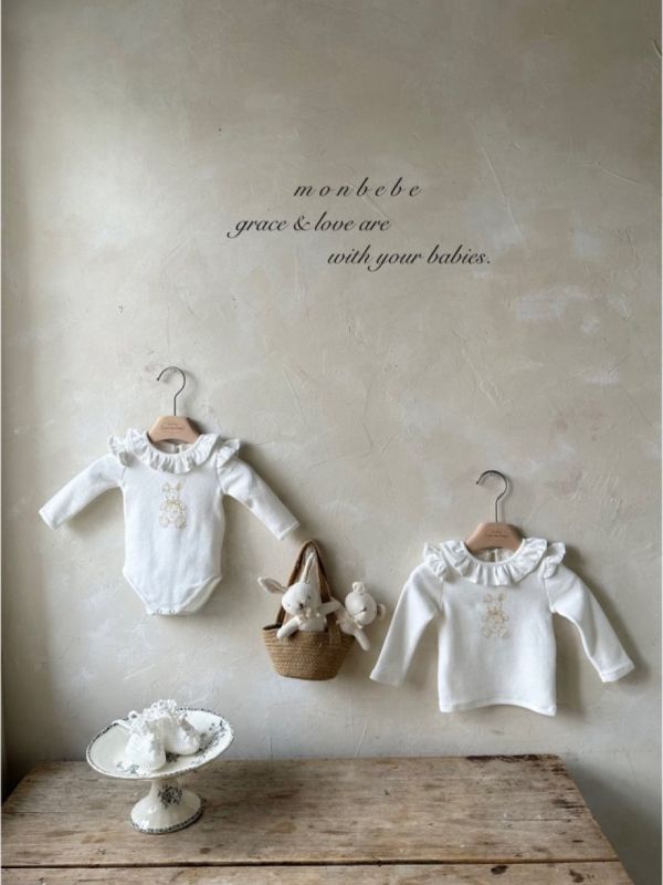 Emma邦尼兔長袖 Monbebe Korea,Monbebe,韓國Monbebe,童裝,韓國代購,韓國新生兒服飾推薦