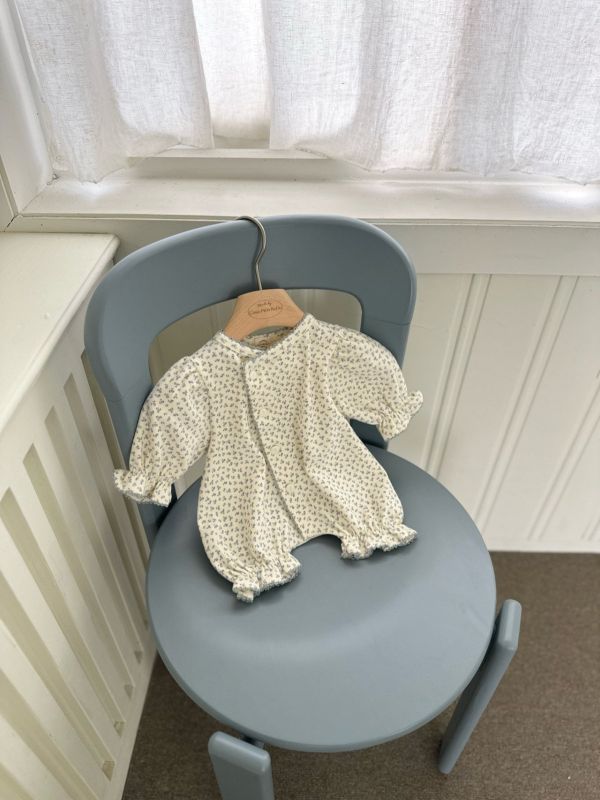 小碎花純棉寶寶連身裝 Monbebe Korea,monbebe,laurababy,laurabebe,小仙女童裝,童裝代購,仙女媽咪衣櫥,蘿菈衣櫥