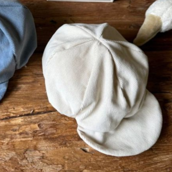 燈芯絨報童帽帽 