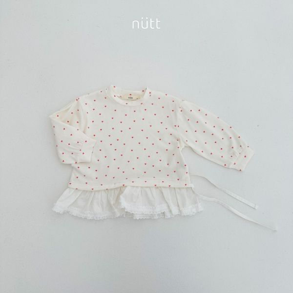 蕾絲下擺氣質長袖上衣 