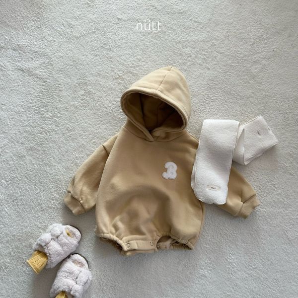 Dori連帽圍巾套裝 寶寶冬裝,帽T,橙色童裝