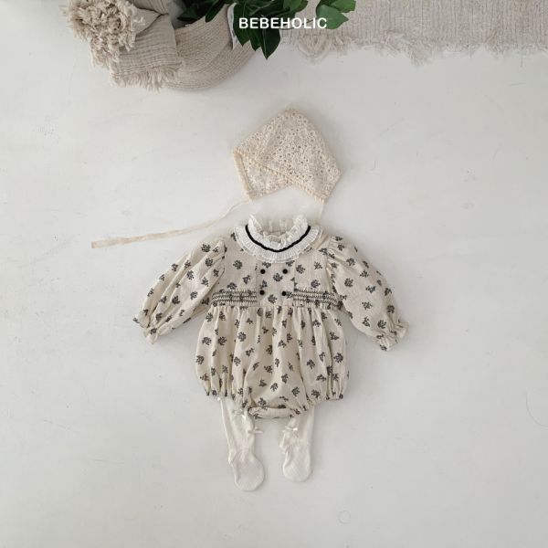 滿版碎花復古 寶寶連身衣 姊妹裝 