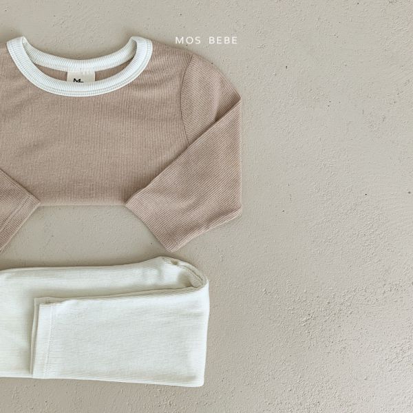 柔和的顏色居家服套裝 mosbebe korea,韓國童裝,童裝推薦