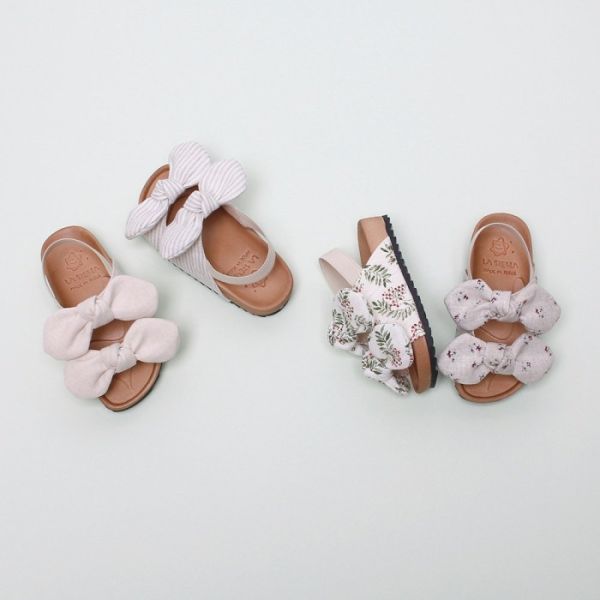 夏日大緞帶涼鞋 