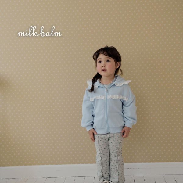 甜美層次蕾絲連帽外套 