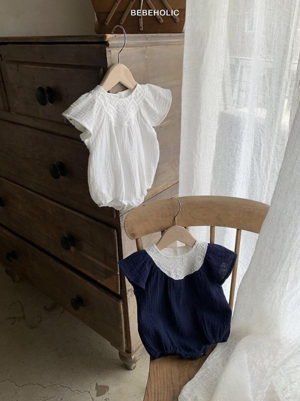 波林小清新幾何連身裝 Bebe holic Korea,韓國童裝,韓國Bebe holic,奶茶系寶寶,女寶穿搭