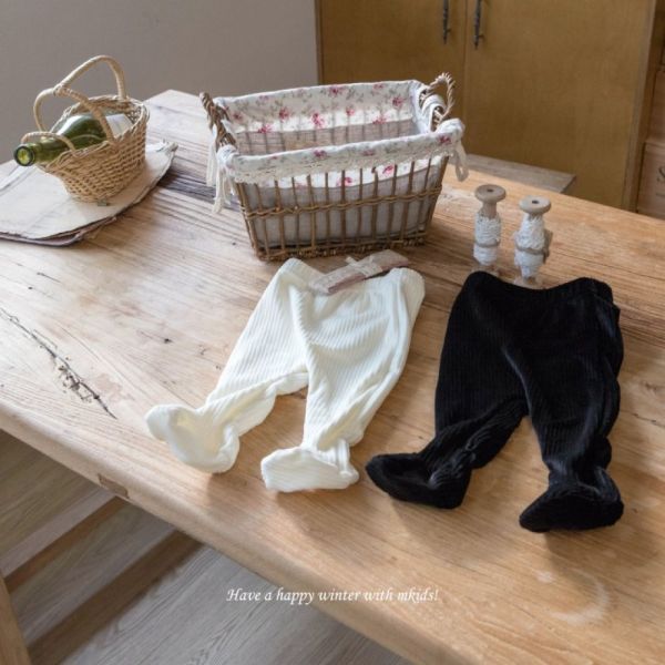 寶寶羅紋踩腳褲 保暖內搭 