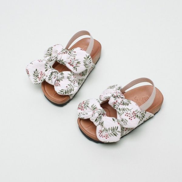 夏日大緞帶涼鞋 