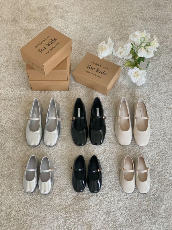 BLANC 瑪麗珍簡約氣質平底鞋 親子鞋 韓國親子裝,sketch in love 代購