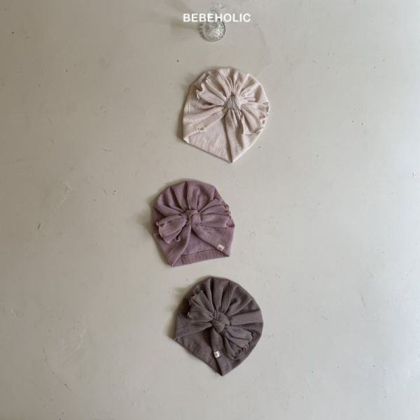 蝴蝶結捲邊寶寶帽 