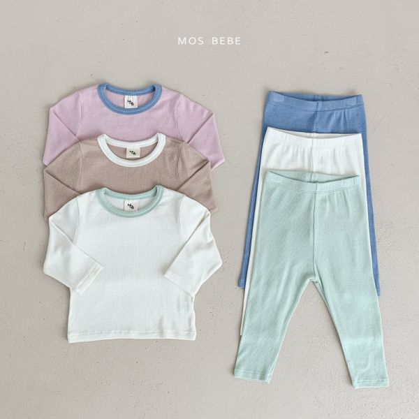 柔和的顏色居家服套裝 mosbebe korea,韓國童裝,童裝推薦