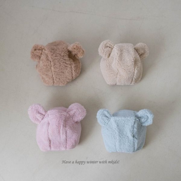 可愛熊寶寶毛茸帽 小熊頭套