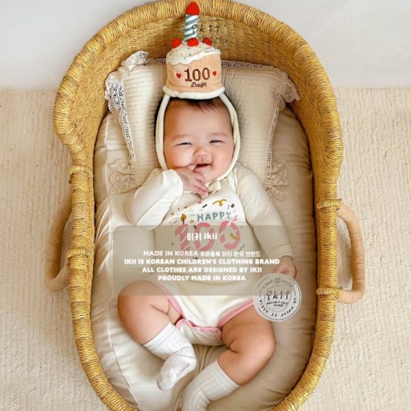 快樂一百天Happy 100day  寶寶百日服 