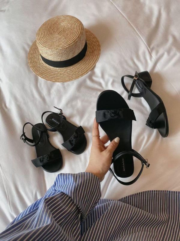 親子鞋系列 緞帶蝴蝶結涼鞋 