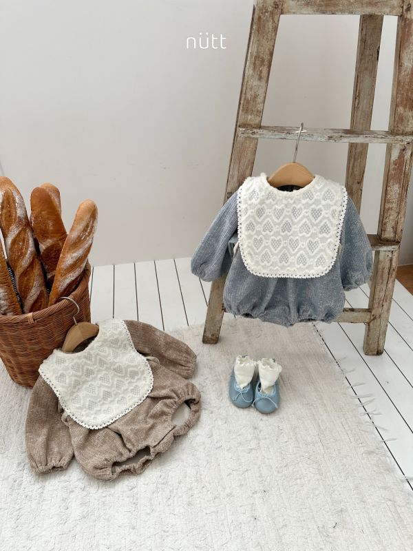 棉花糖奶茶愛心包屁套裝 