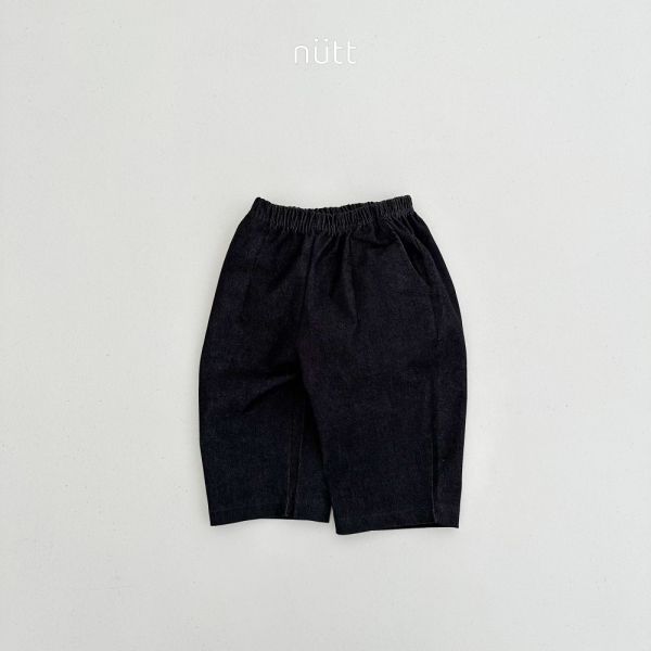 寬版休閒牛仔質感長褲 