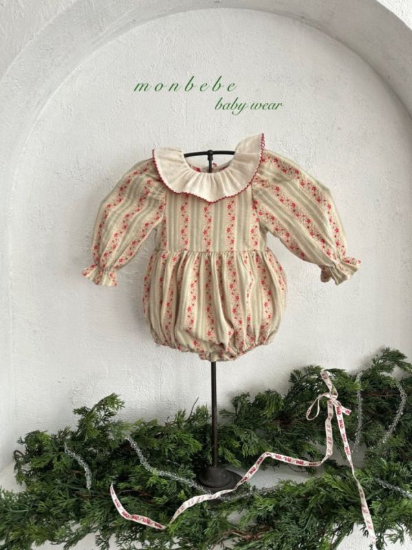 女寶款 南法田園風碎花紋理連身衣 姊妹裝 