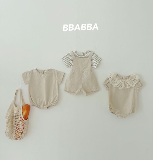 蕾絲荷葉領寶寶連身衣 姊妹裝 