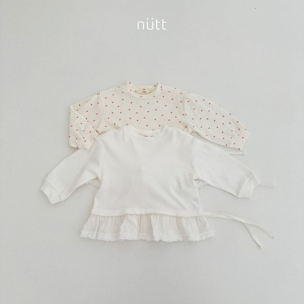 蕾絲下擺氣質長袖上衣 