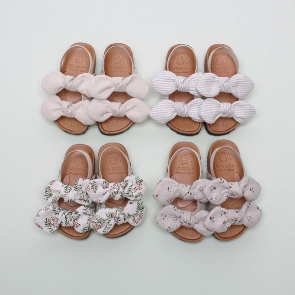 夏日大緞帶涼鞋 