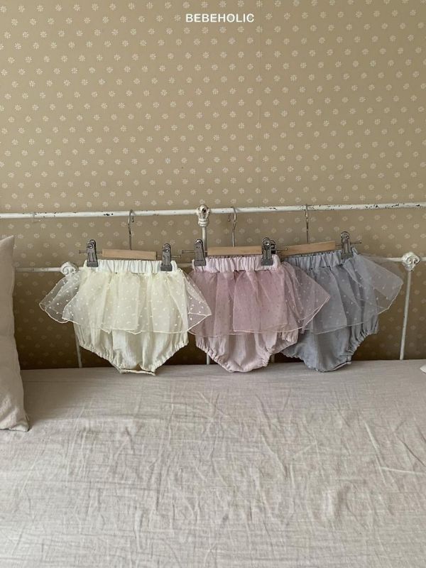 雪點寶寶包屁紗裙 Bebe holic Korea,韓國童裝,韓國Bebe holic,奶茶系寶寶,女寶穿搭