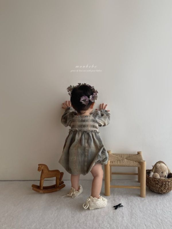 秋天的日落 親子系列寶寶包屁款 monbebe korea,韓國童裝,Monbebe,韓國Monbebe童裝