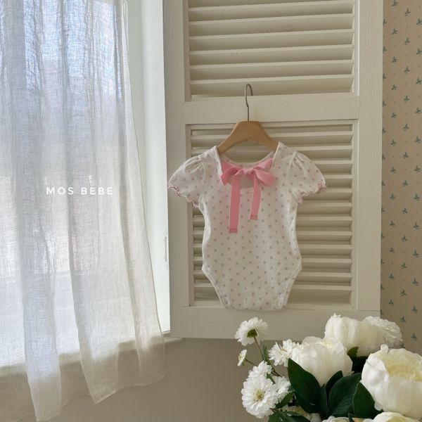 碎花蝴蝶結領口包屁衣 姊妹裝 