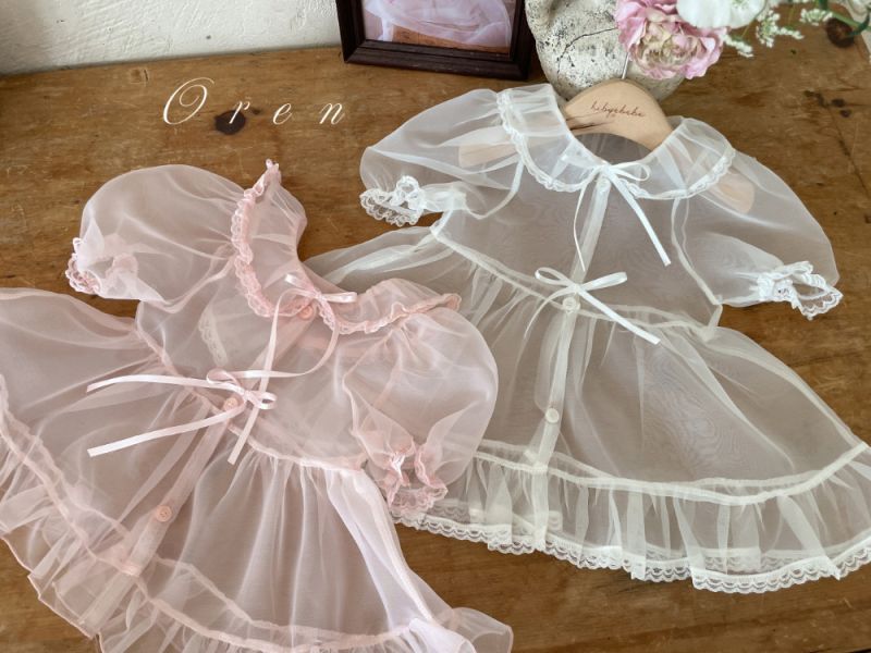 蝴蝶結透紗罩衫裙 夏日必備單品 