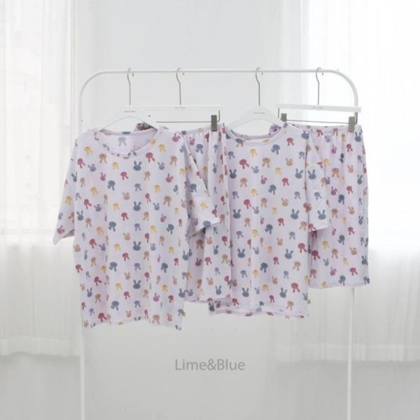 韓國LIME&BLUE大人款小兔兔居家服 親子睡衣,