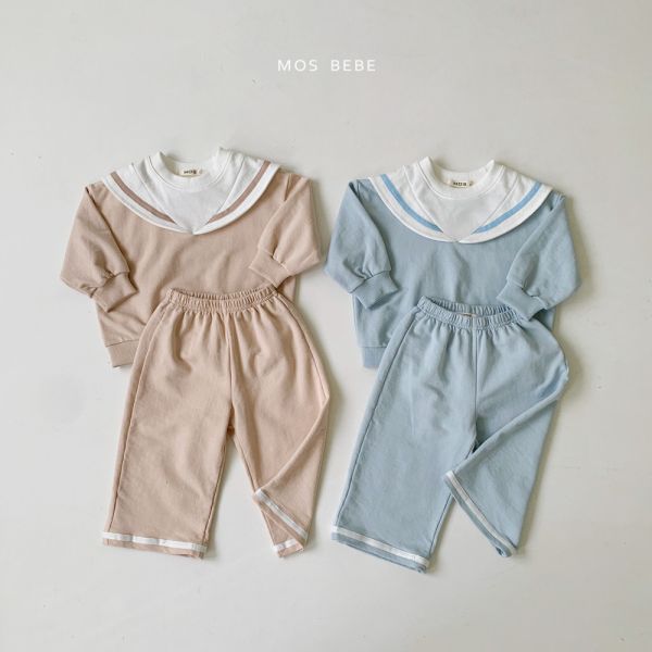 水手服翻領設計 寶寶套裝 
