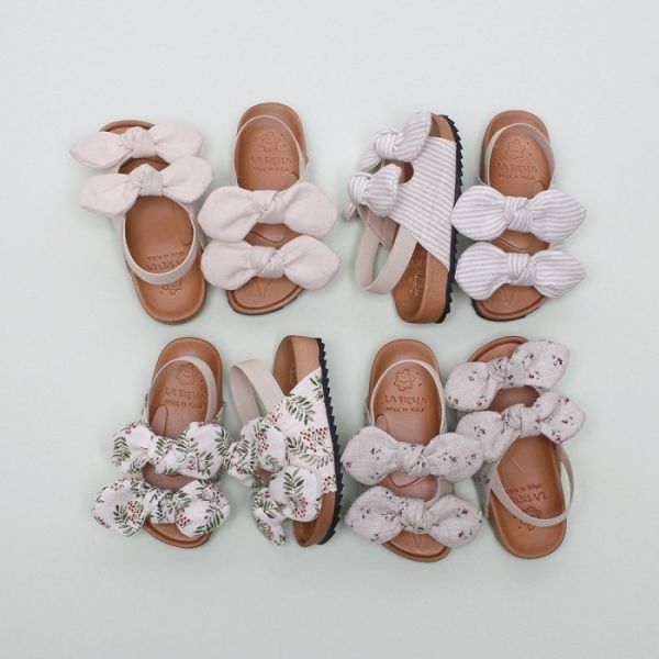 夏日大緞帶涼鞋 