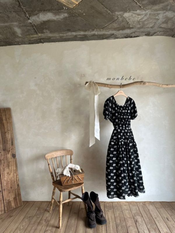 親子系列 Hydrangea泡泡袖洋裝 包屁衣 母女裝 