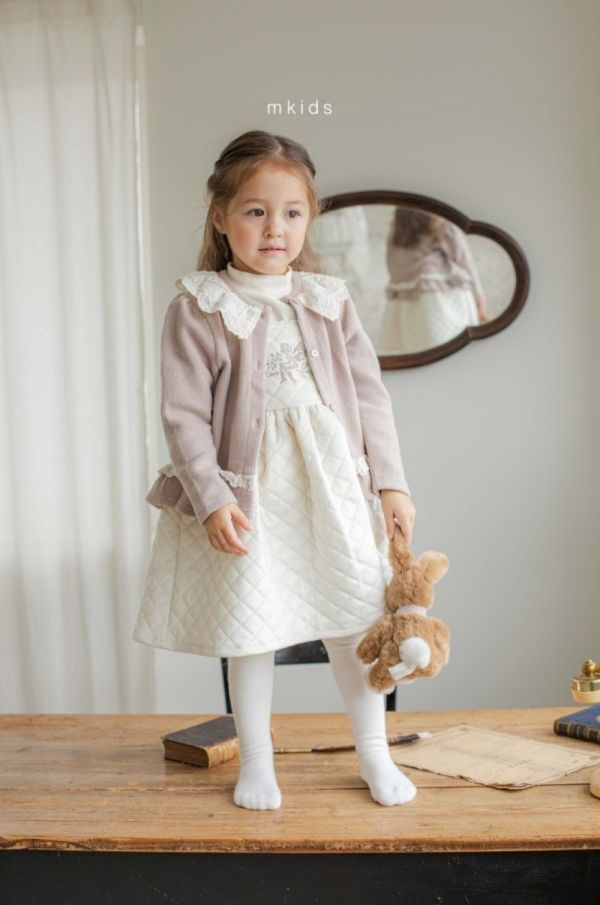 暖暖菱格紋背心裙 