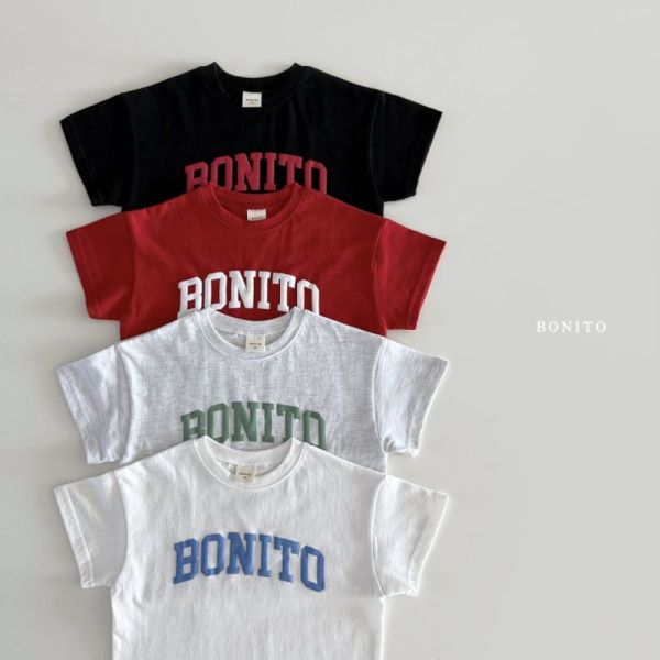 Bonito簡約字母刺繡短袖T 