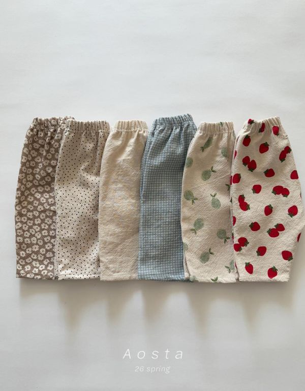 春季必備薄款韓童滿版棉褲防蚊褲 